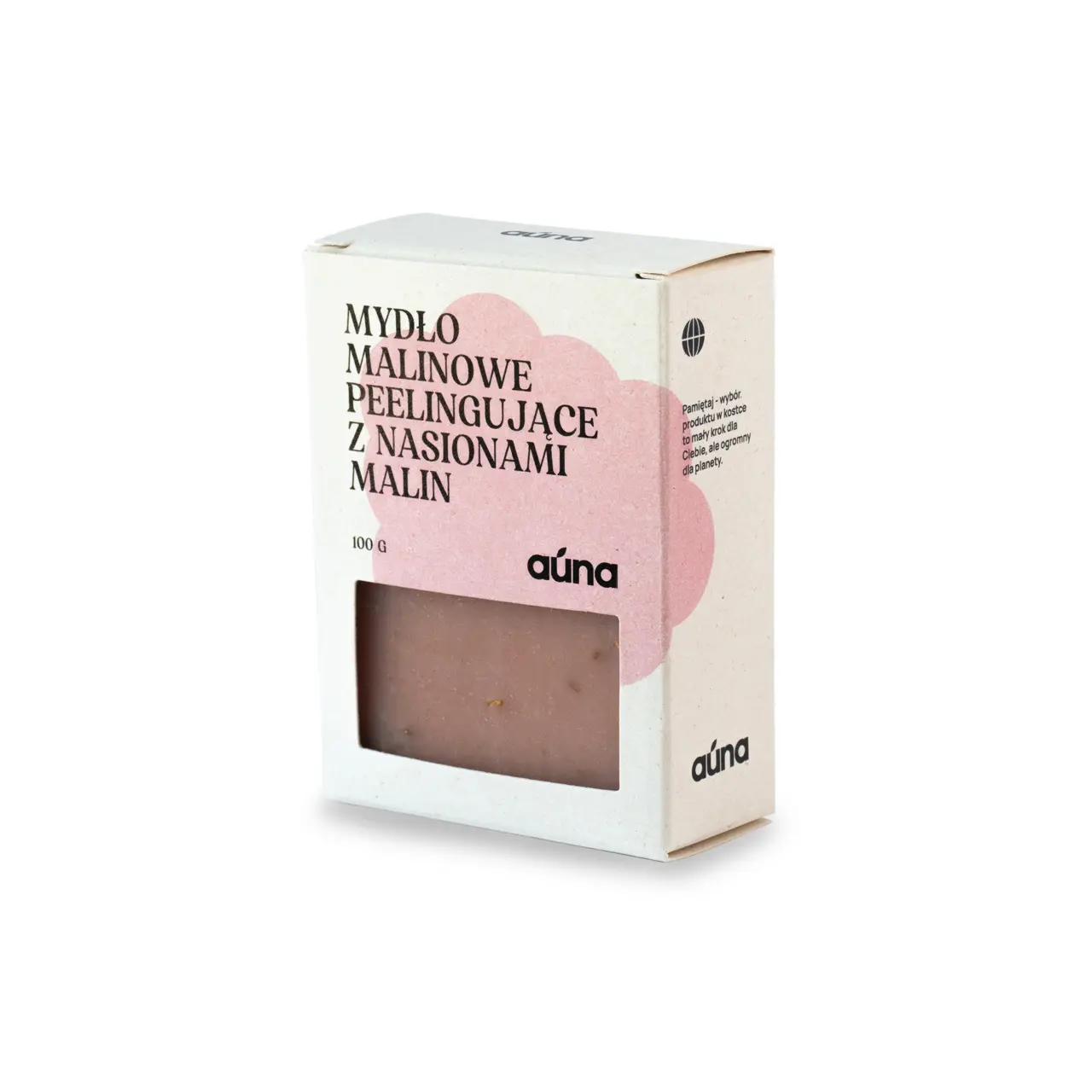 Mydło malinowe z pestkami malin 100 g delikatny peeling